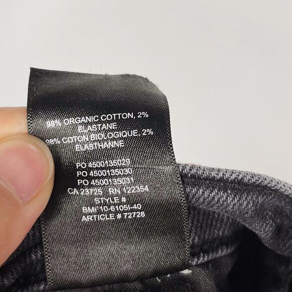 Aritzia Denim Forum 25 Arlo High Rise Straight Leg Jeans Organic Cotton Stretch - Picture 11 of 13
